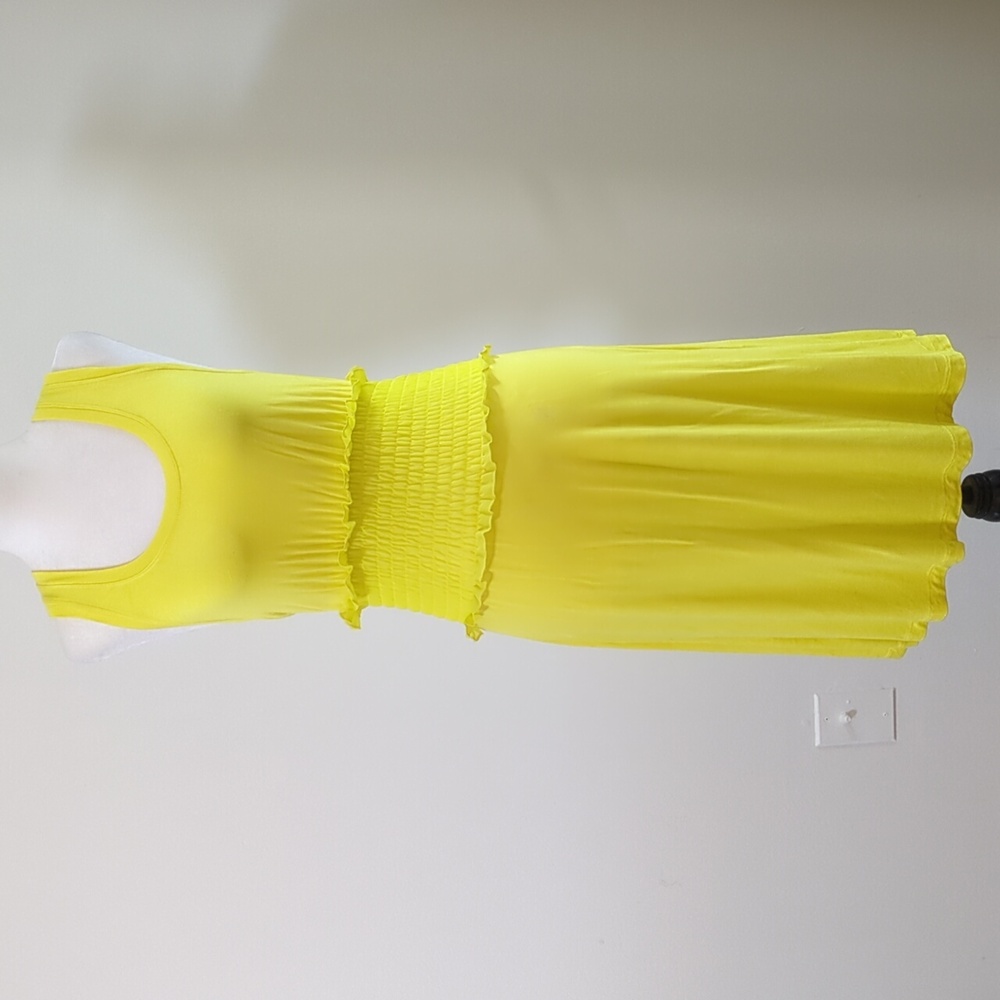 Twin-Set Sunshine Yellow Ruffled Midi Dress